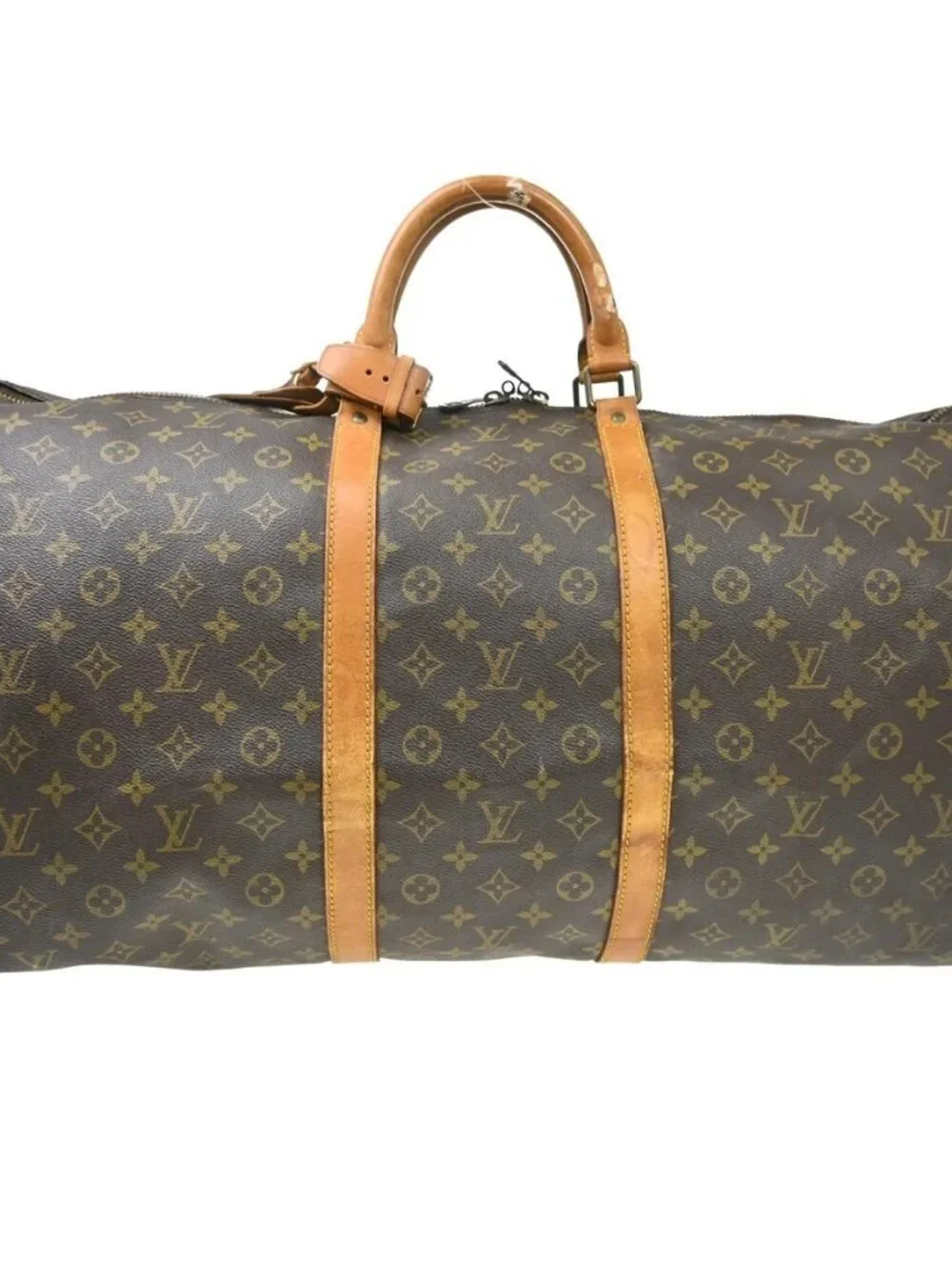 Louis Vuitton Keepall Bandouliere Duffle Brown Canvas